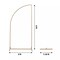 6 ft Gold Half Moon Metal Floral Display Frame Arch Backdrop Stand Party Events